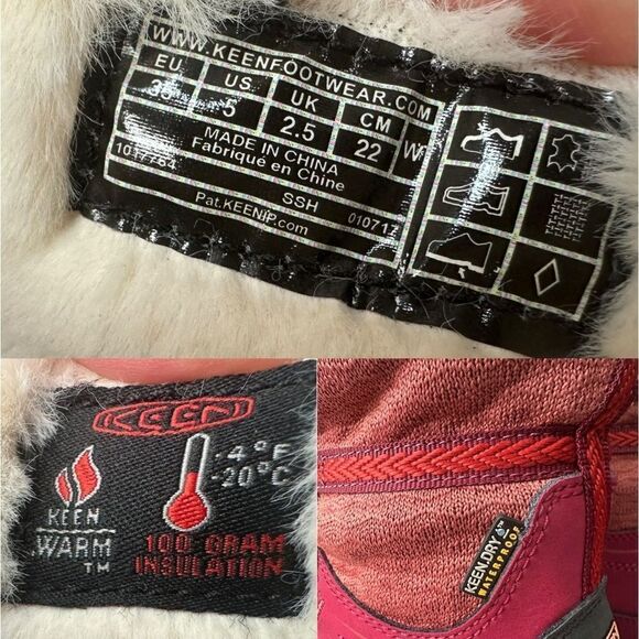 🔥 KEEN || Winter Snow Insulated Terradora Apres Fur Lined Hiking Boot Size 5 - Picture 12 of 16